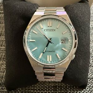 Citizen Silver and Teal Watch